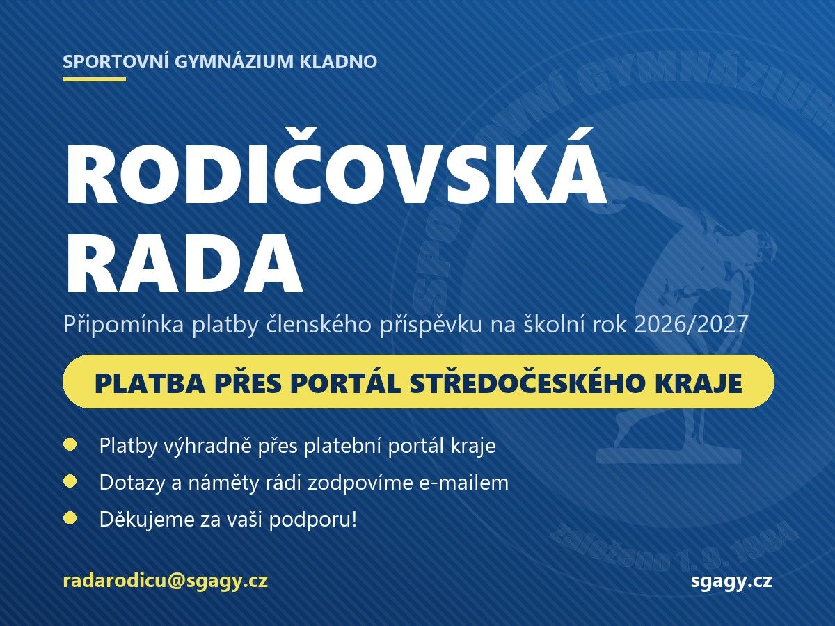 Rodičovská rada připomíná platbu členského příspěvku
