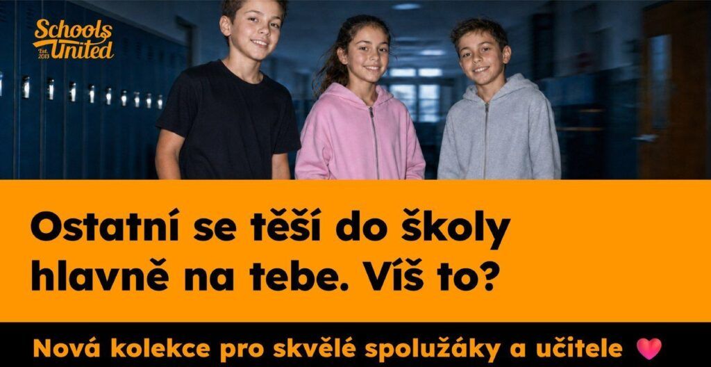 Školní e-shop je opět otevřen – nová kolekce Schools United