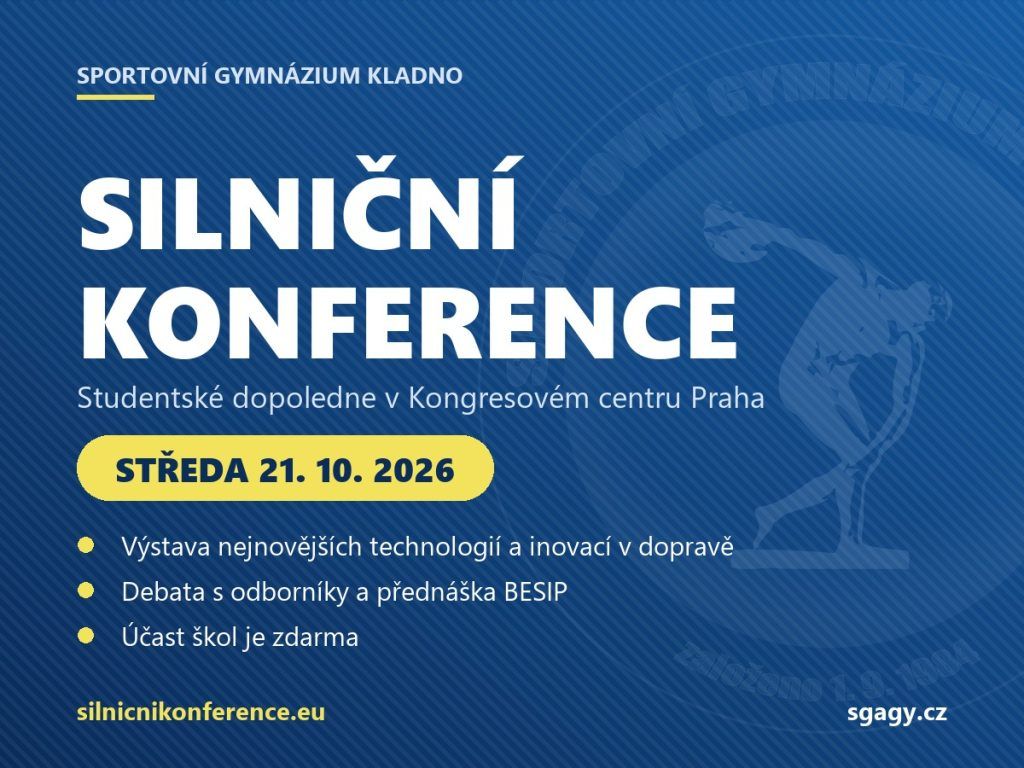 Studentské dopoledne 33. silniční konference, středa 21. 10. 2026, Kongresové centrum Praha